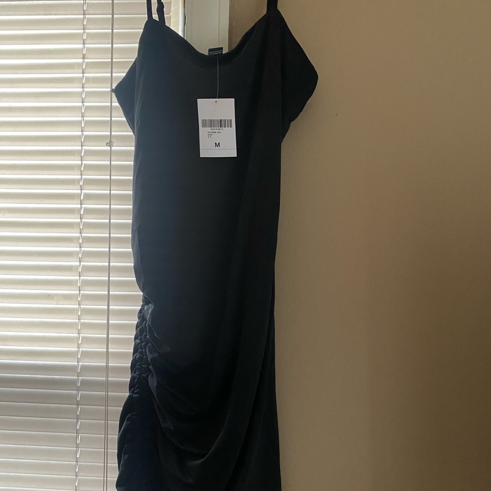 Black mini dress